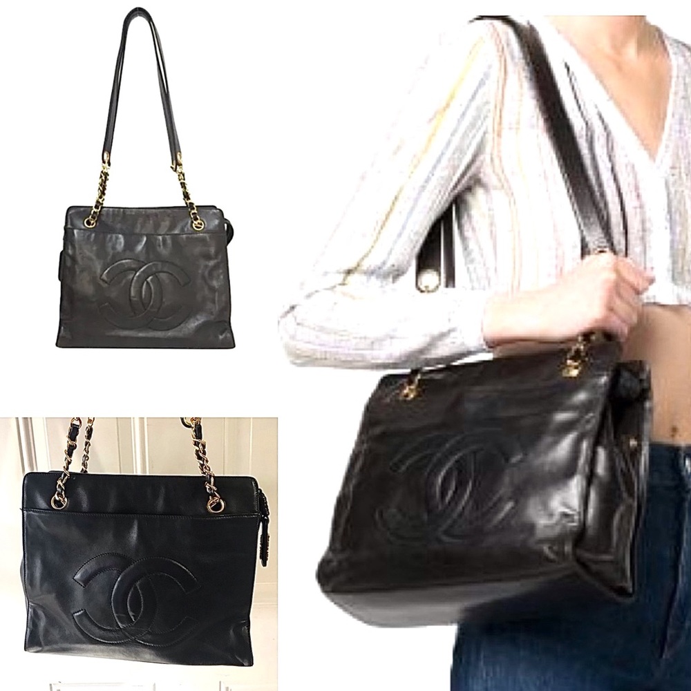 💎✨ beautiful ✨💎authentic chanel zipper tote